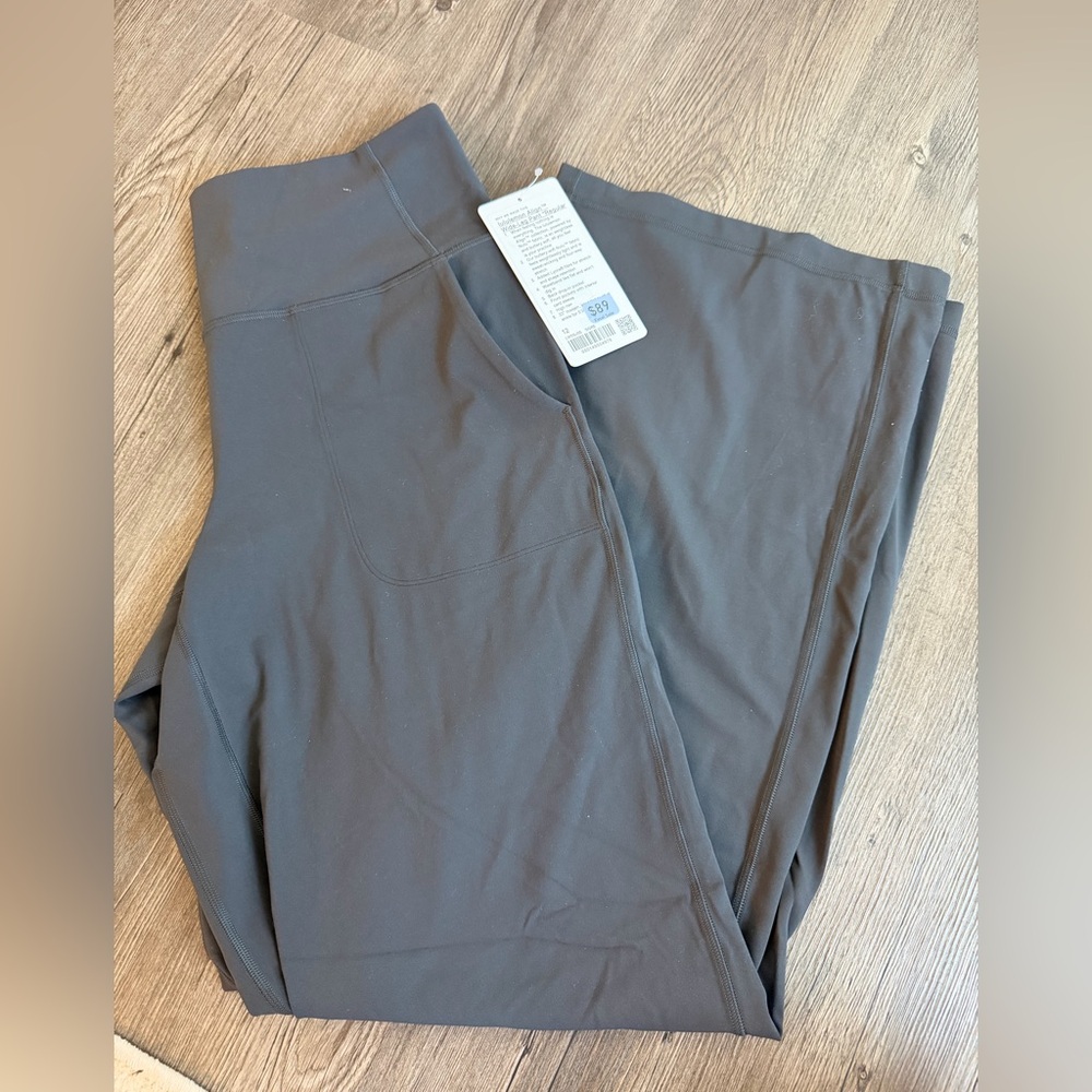 Lululemon Athletica Dark Gray Wide-Leg Pants